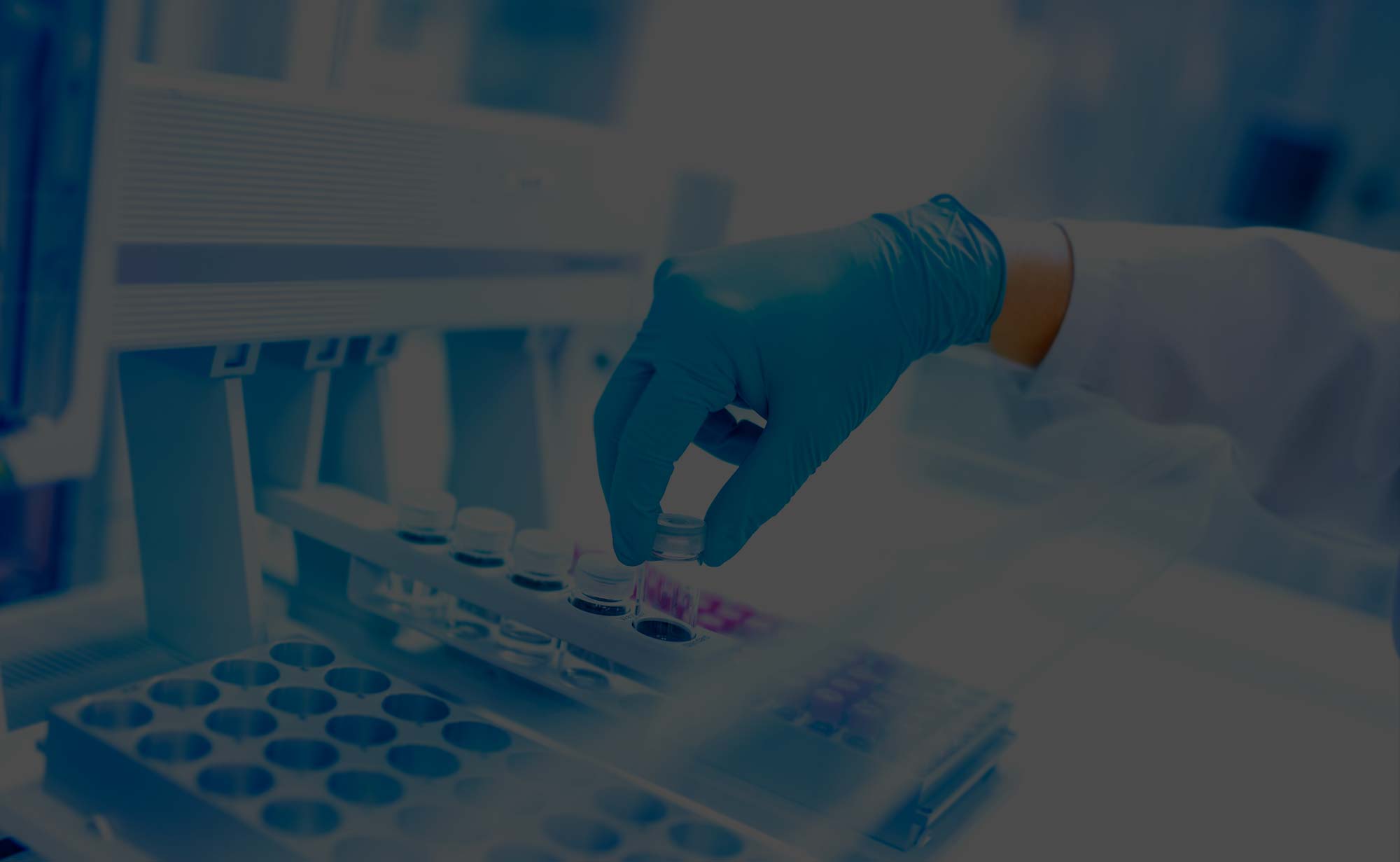 Coleta de amostra para análise em laboratório